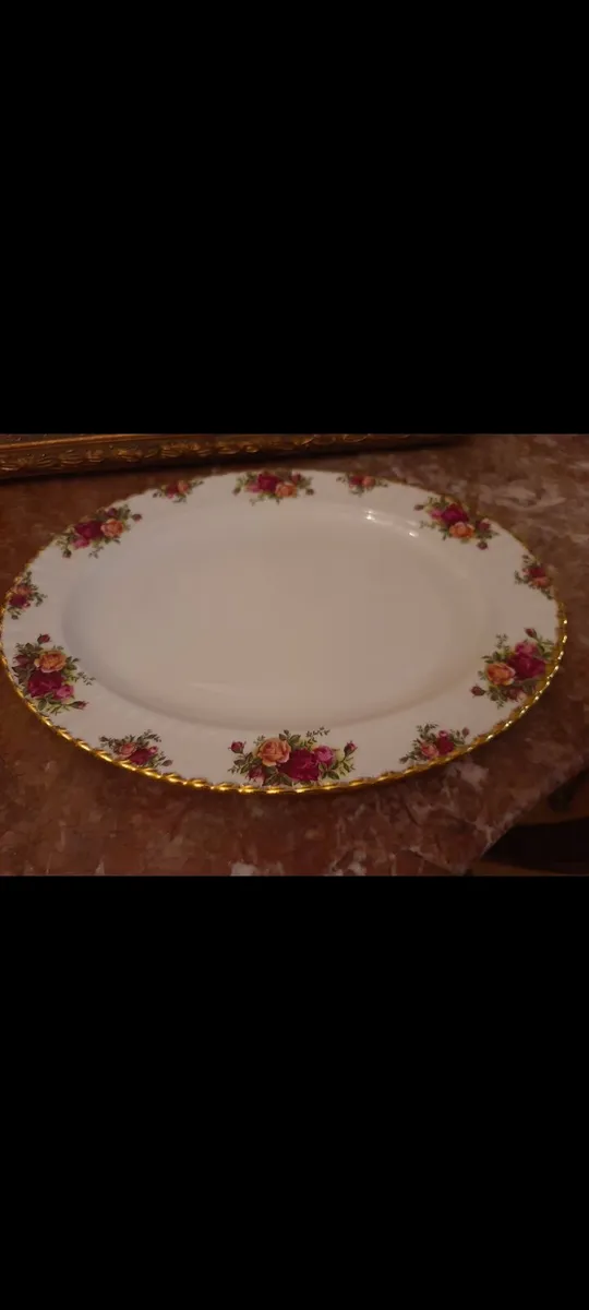 Large Old country rose platter - Image 2