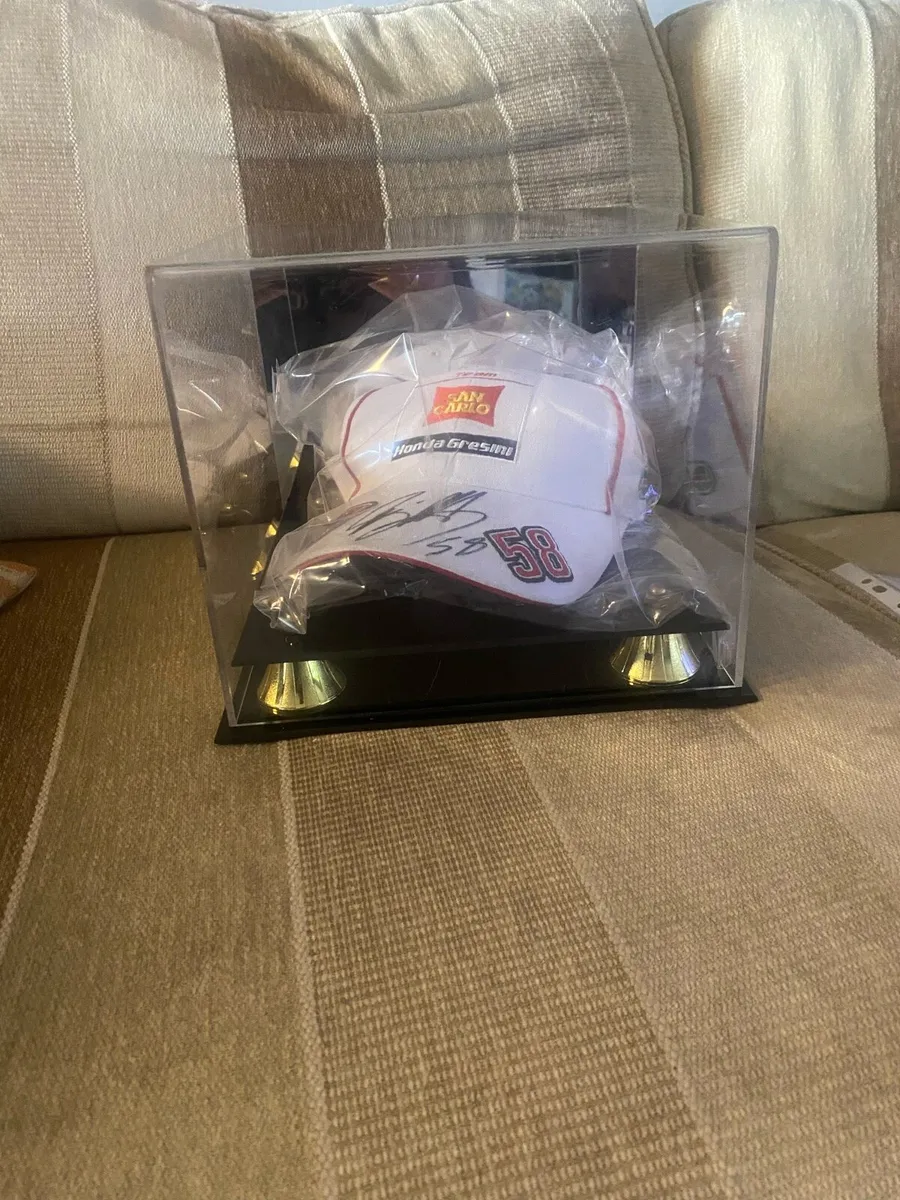Marco Simoncelli Signed Honda Gresini Hat - Image 1