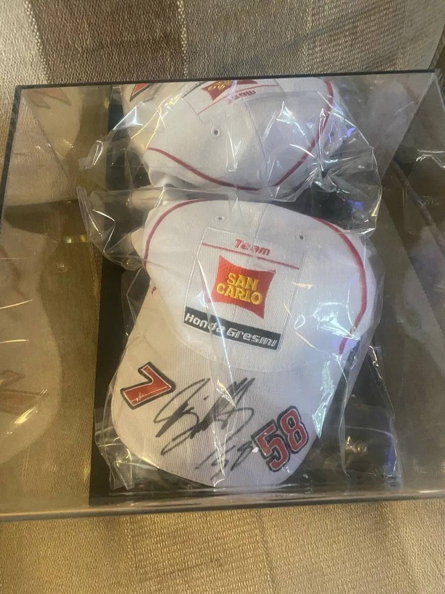 Marco Simoncelli Signed Honda Gresini Hat - Image 2