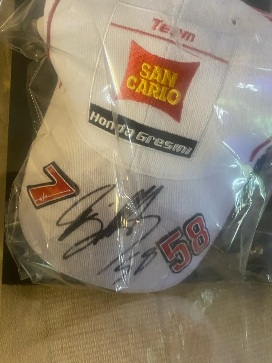 Marco Simoncelli Signed Honda Gresini Hat - Image 3
