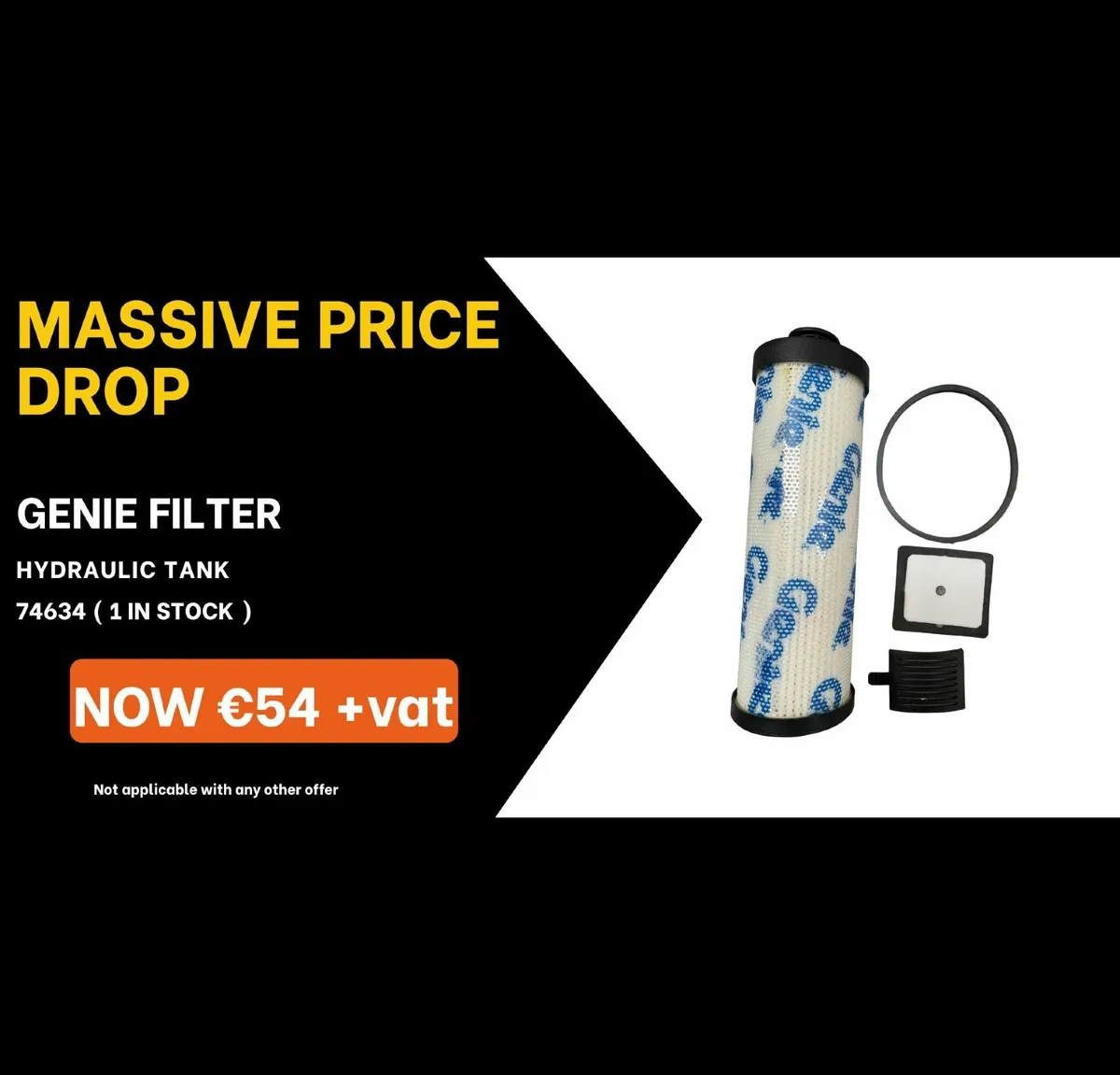 Genie MEWP Filter Kit - Hydraulic tank