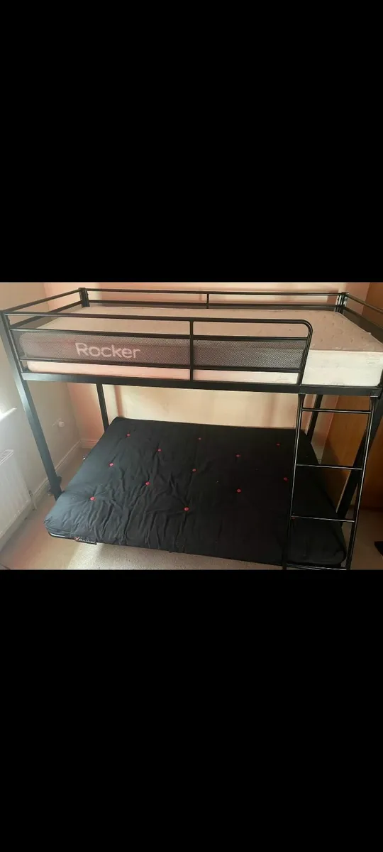X RockerStronghold High Sleeper Bed with Double Fu - Image 2
