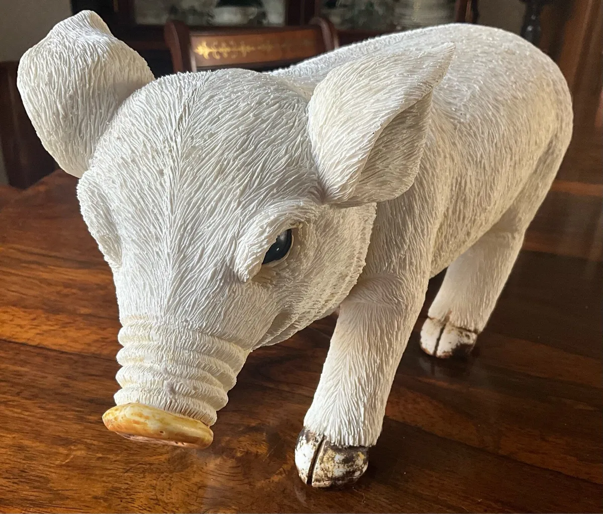 Vintage Large Ceramic Pig - Image 2