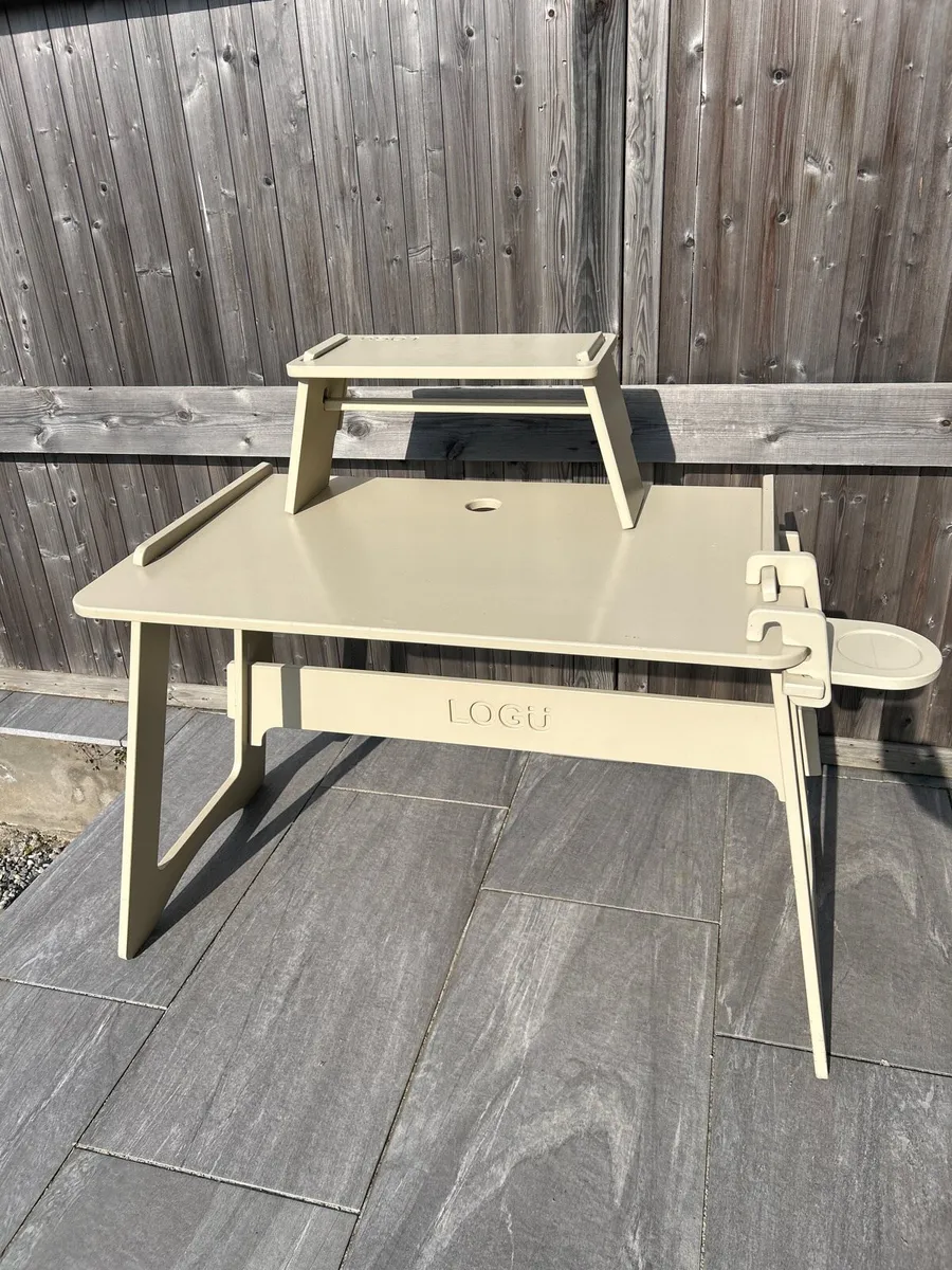 Portable Desk, Laptop Stand & Mug Holder - Image 1
