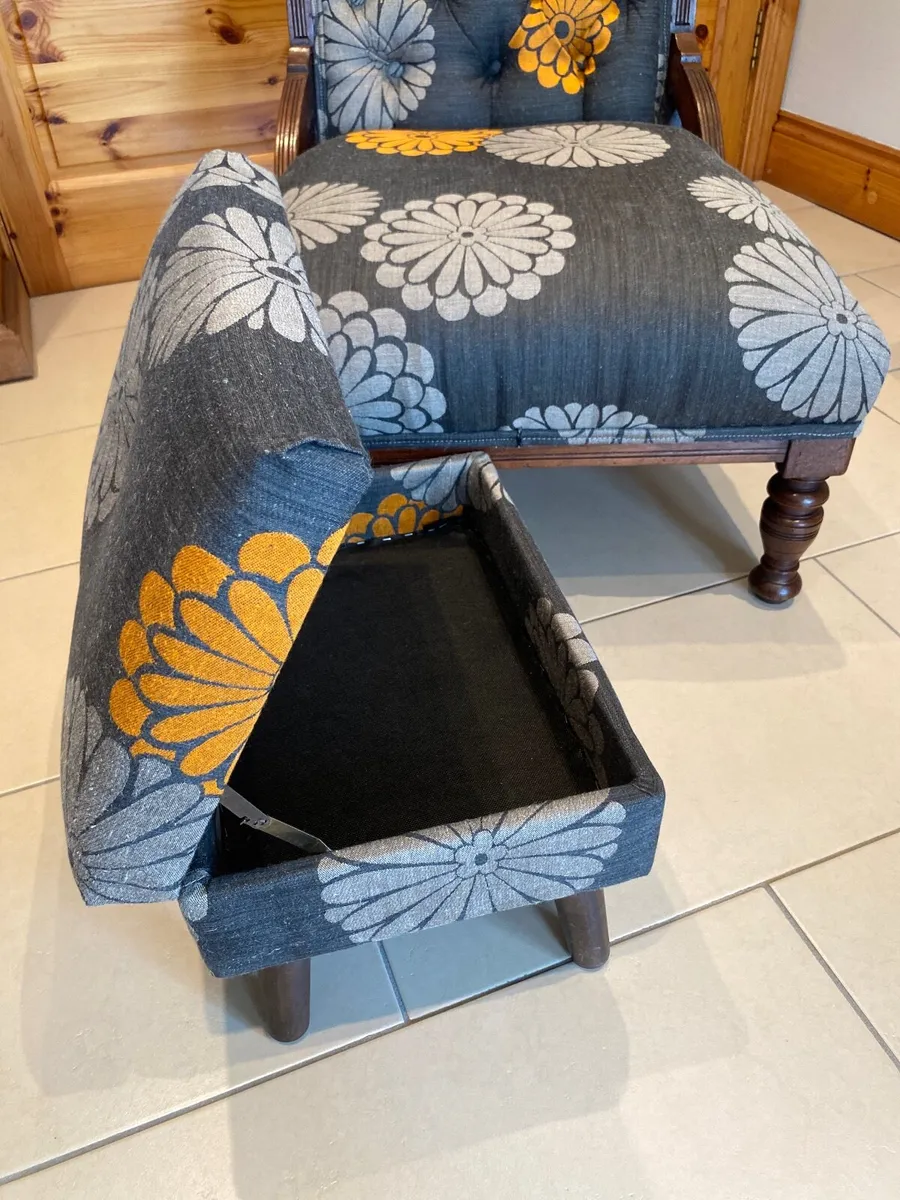 Armchair and Footstool - Image 3