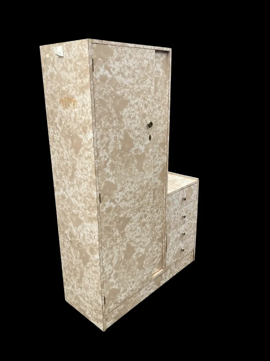 Vintage Wardrobe with Vanity Unit Combined - Mid C - Image 3