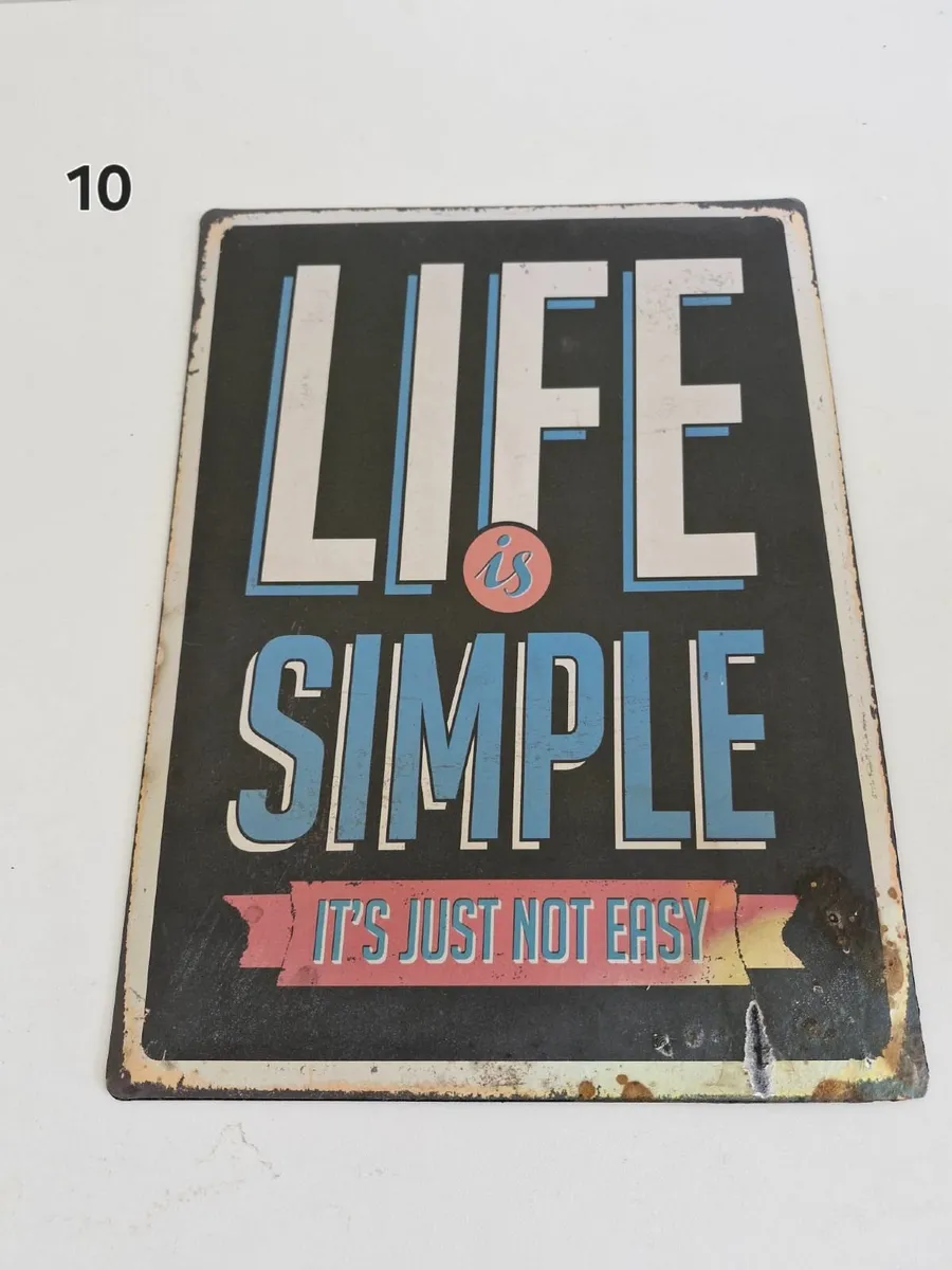 Vintage tin sign