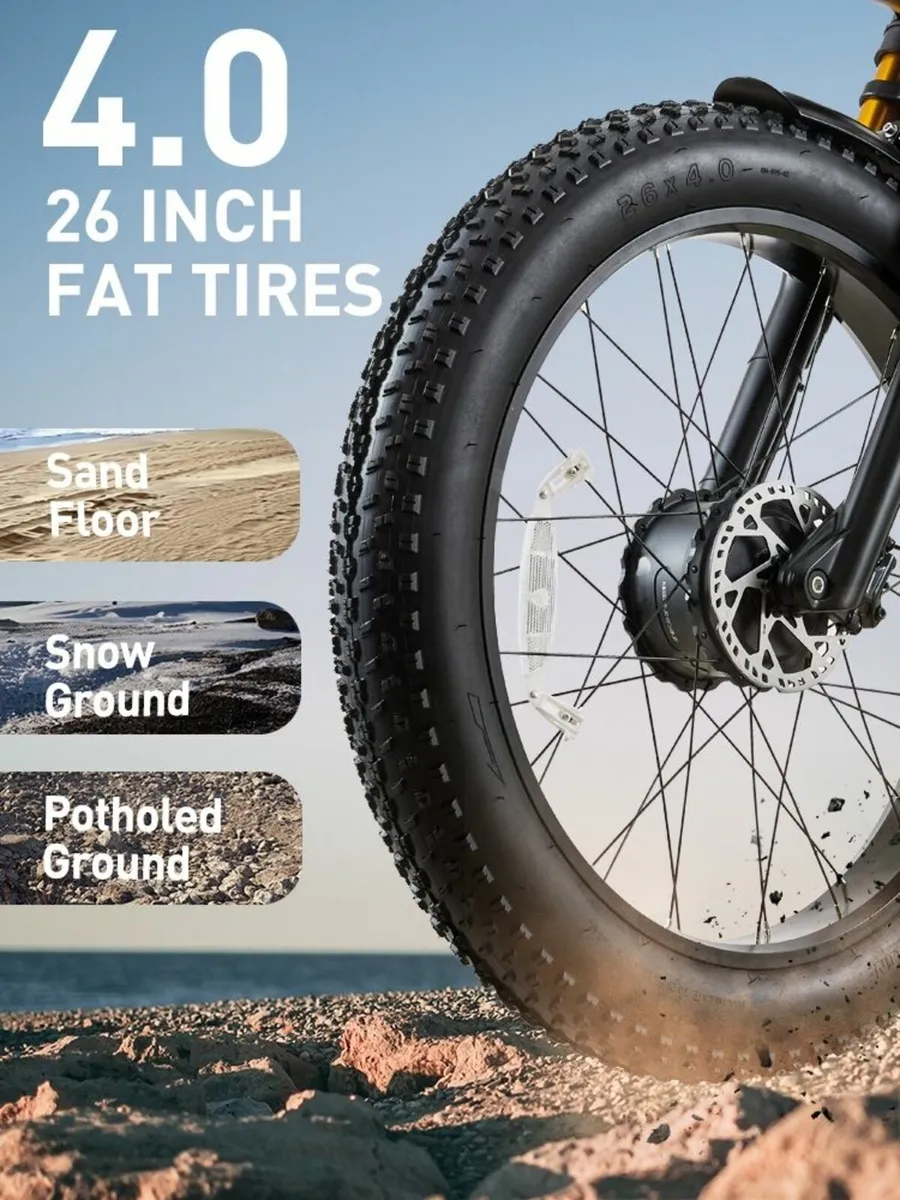 BURCHDA RX80 Dual Motor Fat Tire Electric Bike - Image 3