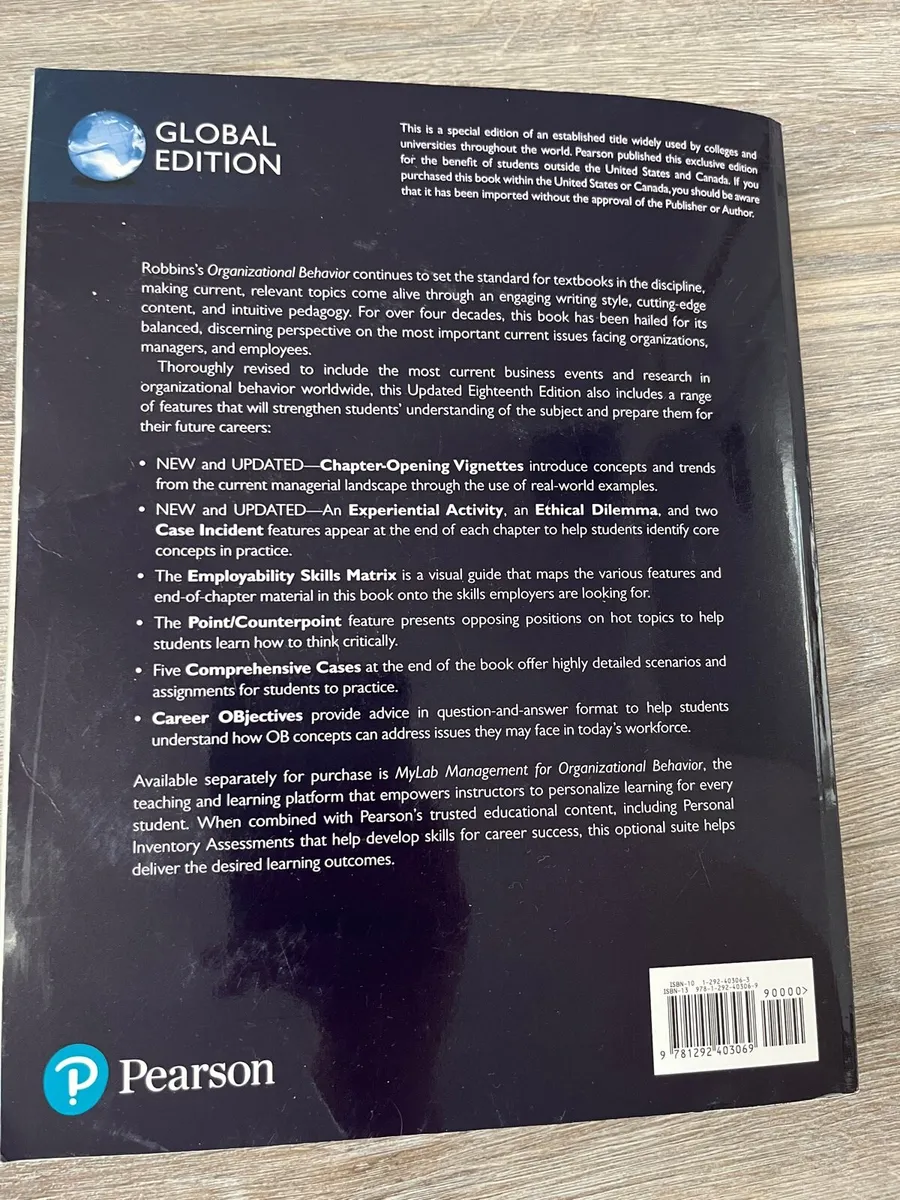Organizational Behavior – Updated 18th Edition - Image 2