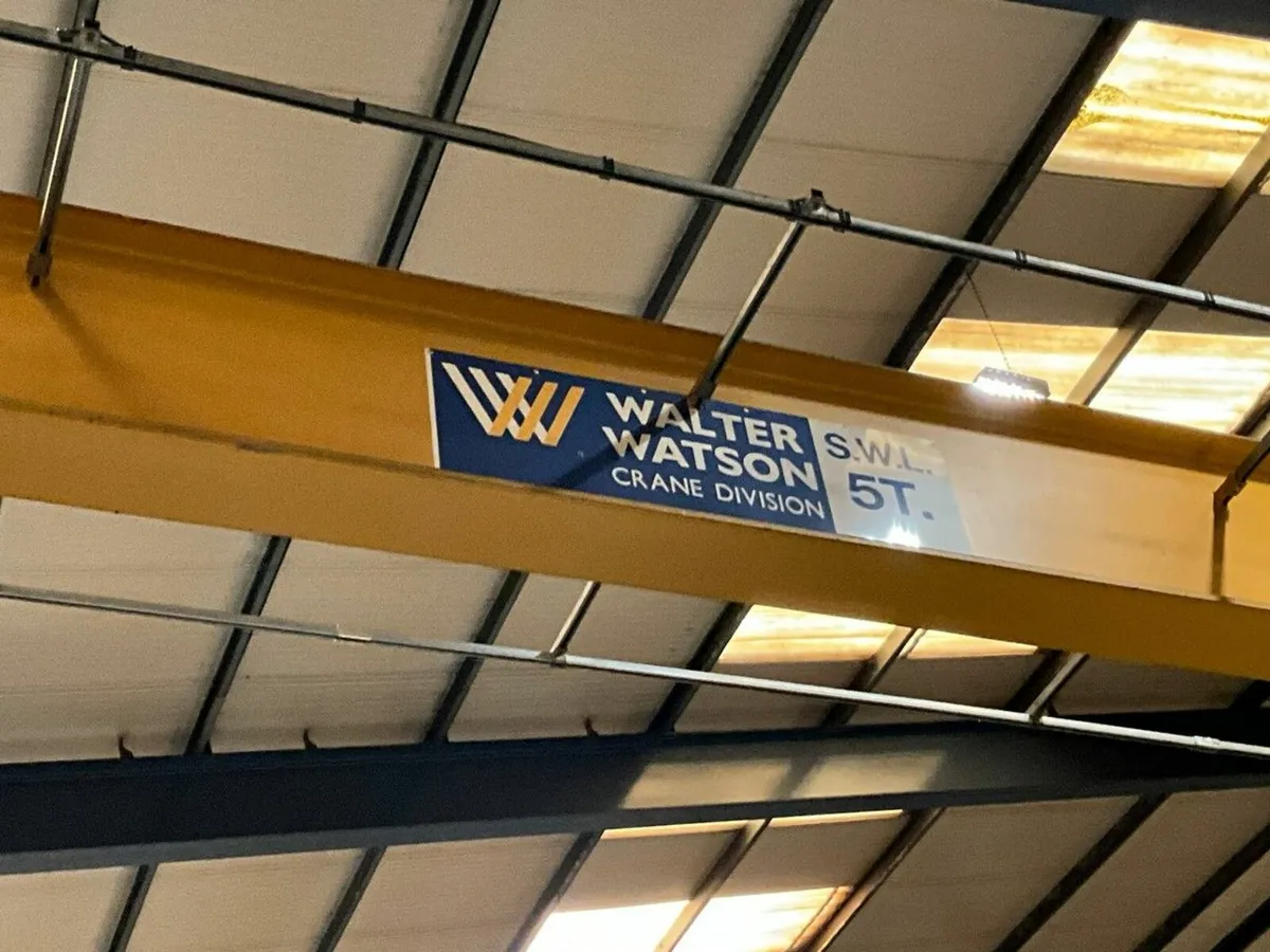WALTER WATSON 5 TON OVER HEAD CRANE - Image 3