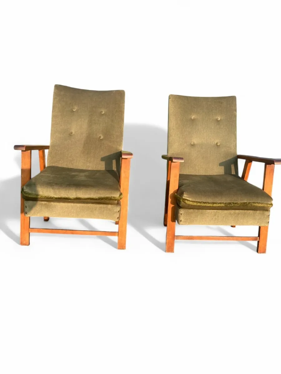 Vintage Armchairs / Fireside Chairs - Mid Century - Image 1