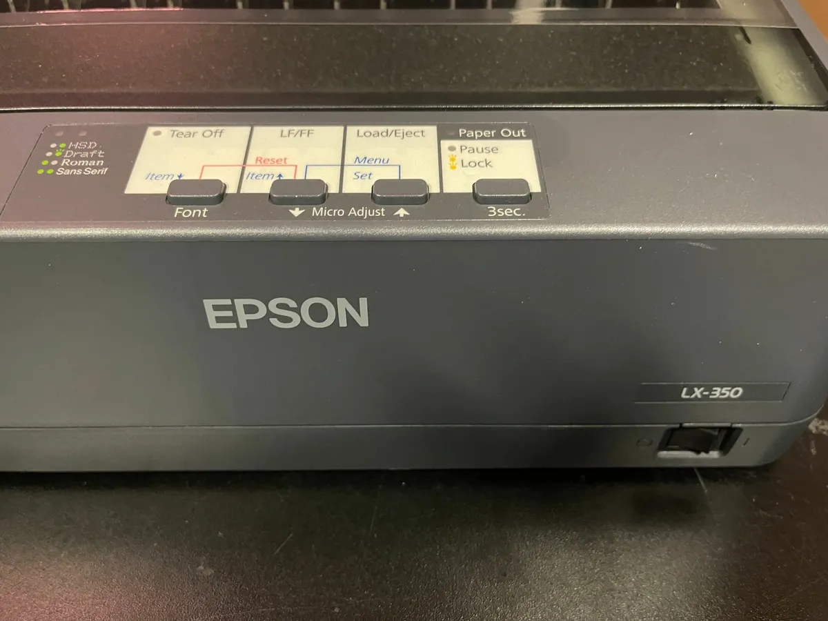 Epson LX-350 9pin dot matrix printer - Image 2
