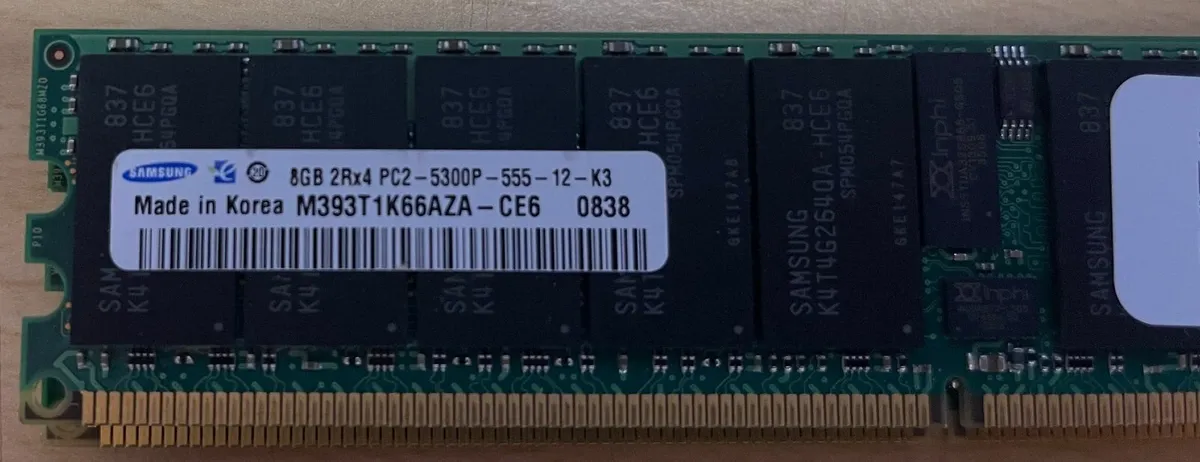 64Gb Server Ram - 8x8GB Memory Kit - PC2-5300P - Image 3