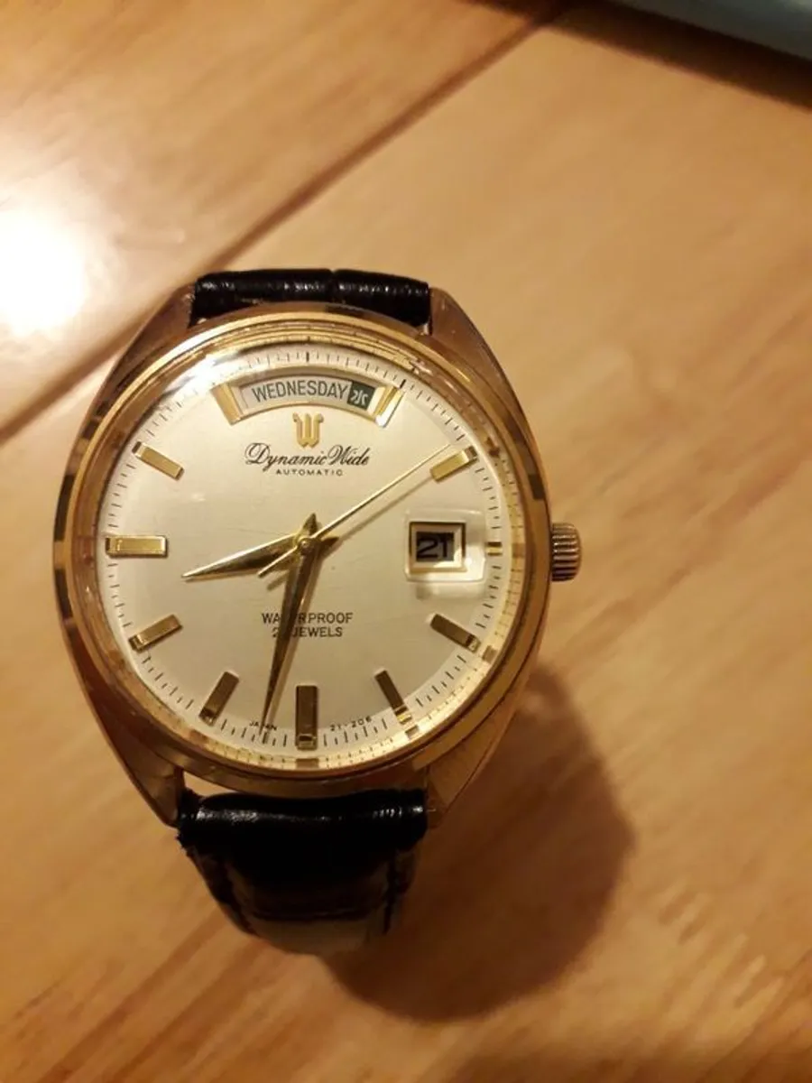 watch Ricoh . Dynamic.  Wide Day Automatic  watch  .men 1970 #1979 - Image 1