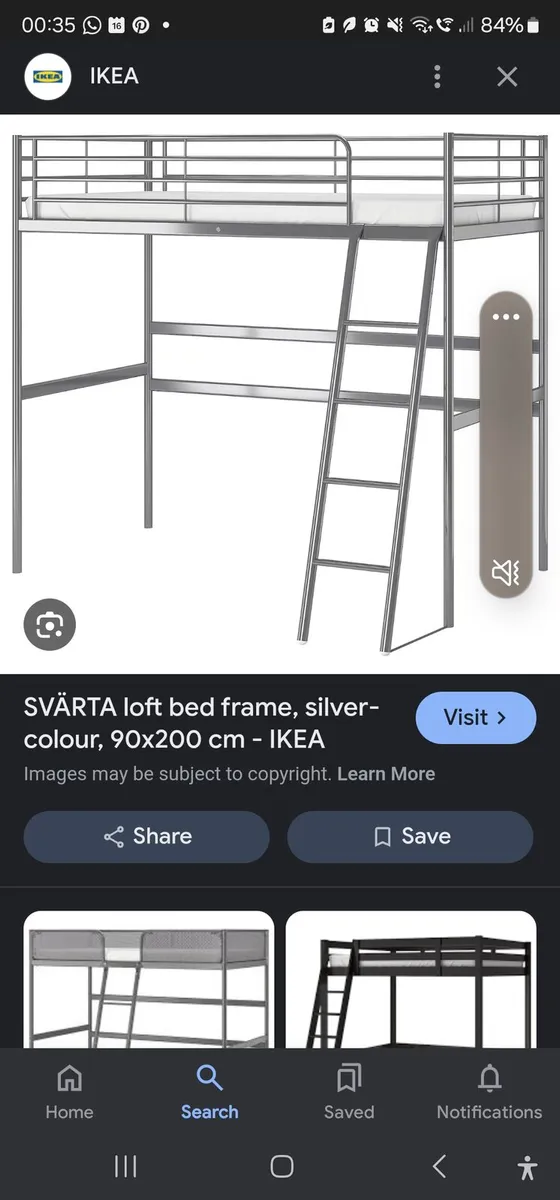 Loft bed with desk
