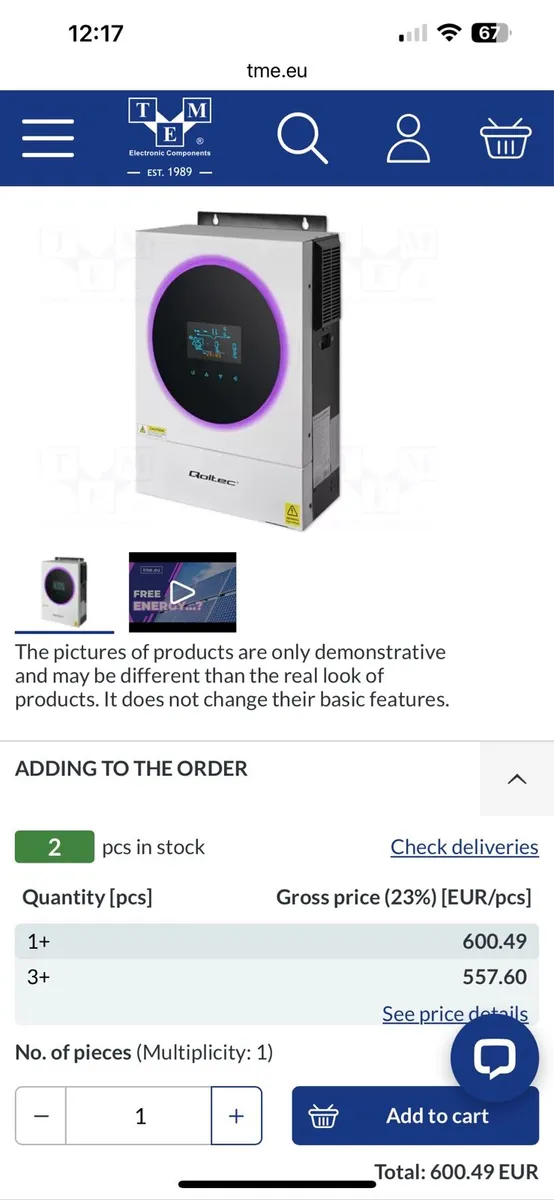 6kW Off Grid Hybrid Inverter with MPPT - Image 2
