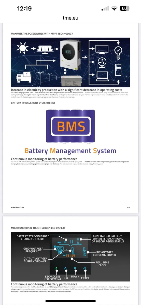 6kW Off Grid Hybrid Inverter with MPPT - Image 4