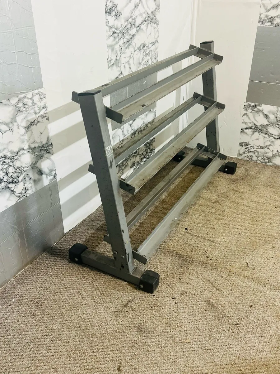 Heavy duty 3  tier dumbbell rack - Image 2