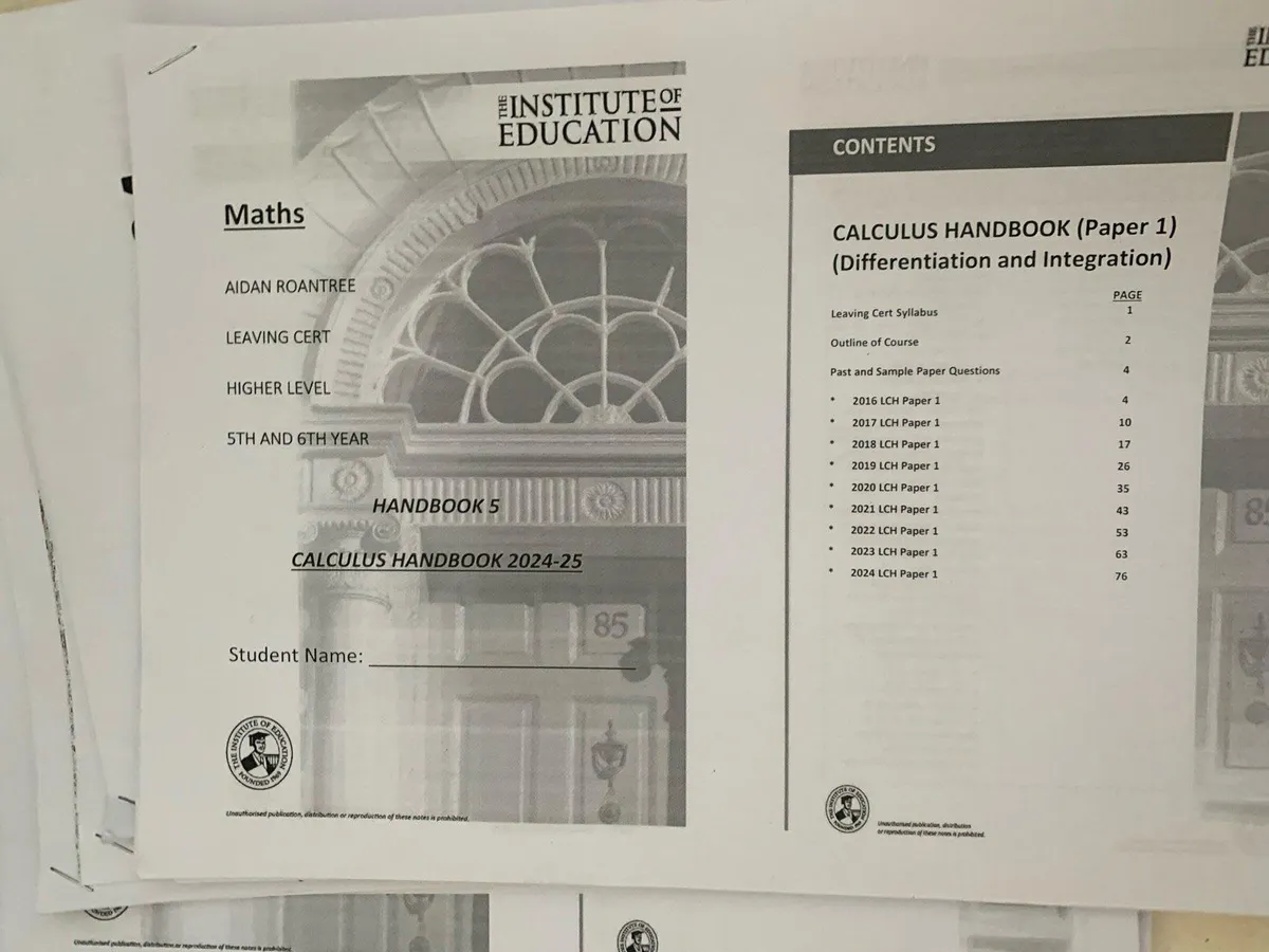 Institute notes leaving cert - Image 4