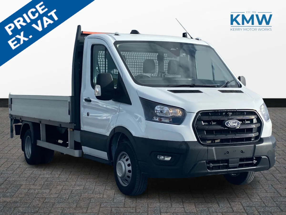 Ford Transit 2.0 TDCI LWB 470 Flat Bed with Tail-L - Image 1
