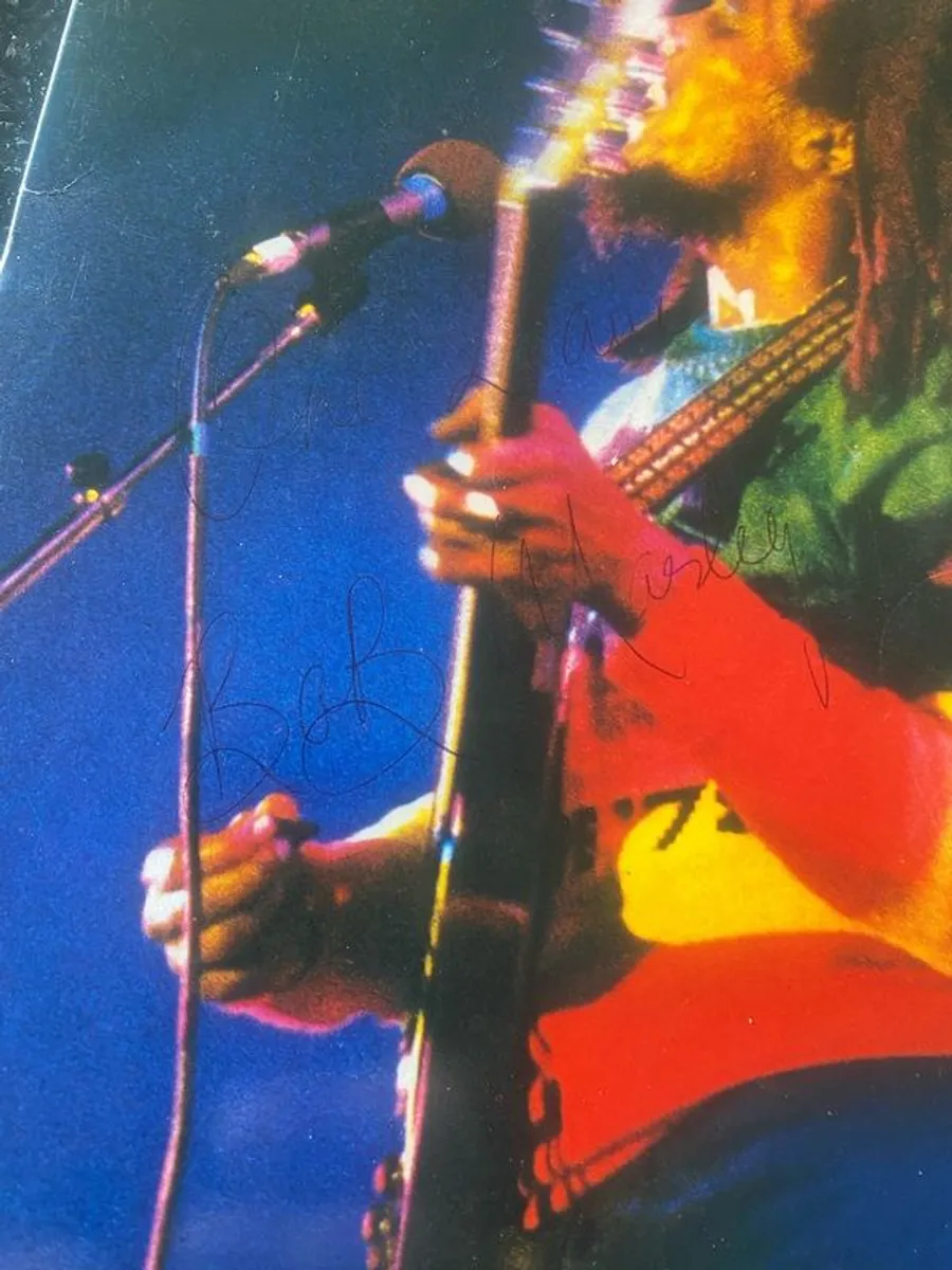 Signed  Bob Marley Vinyl - Image 2