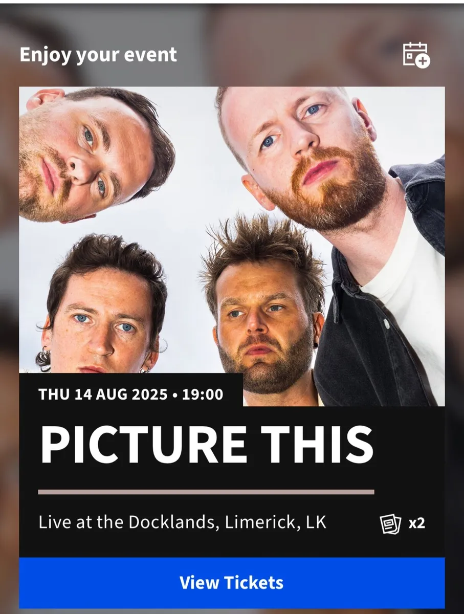 Picture This Tickets Live at the Docklands