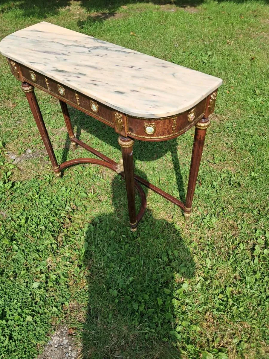 Marble top hall table - Image 2