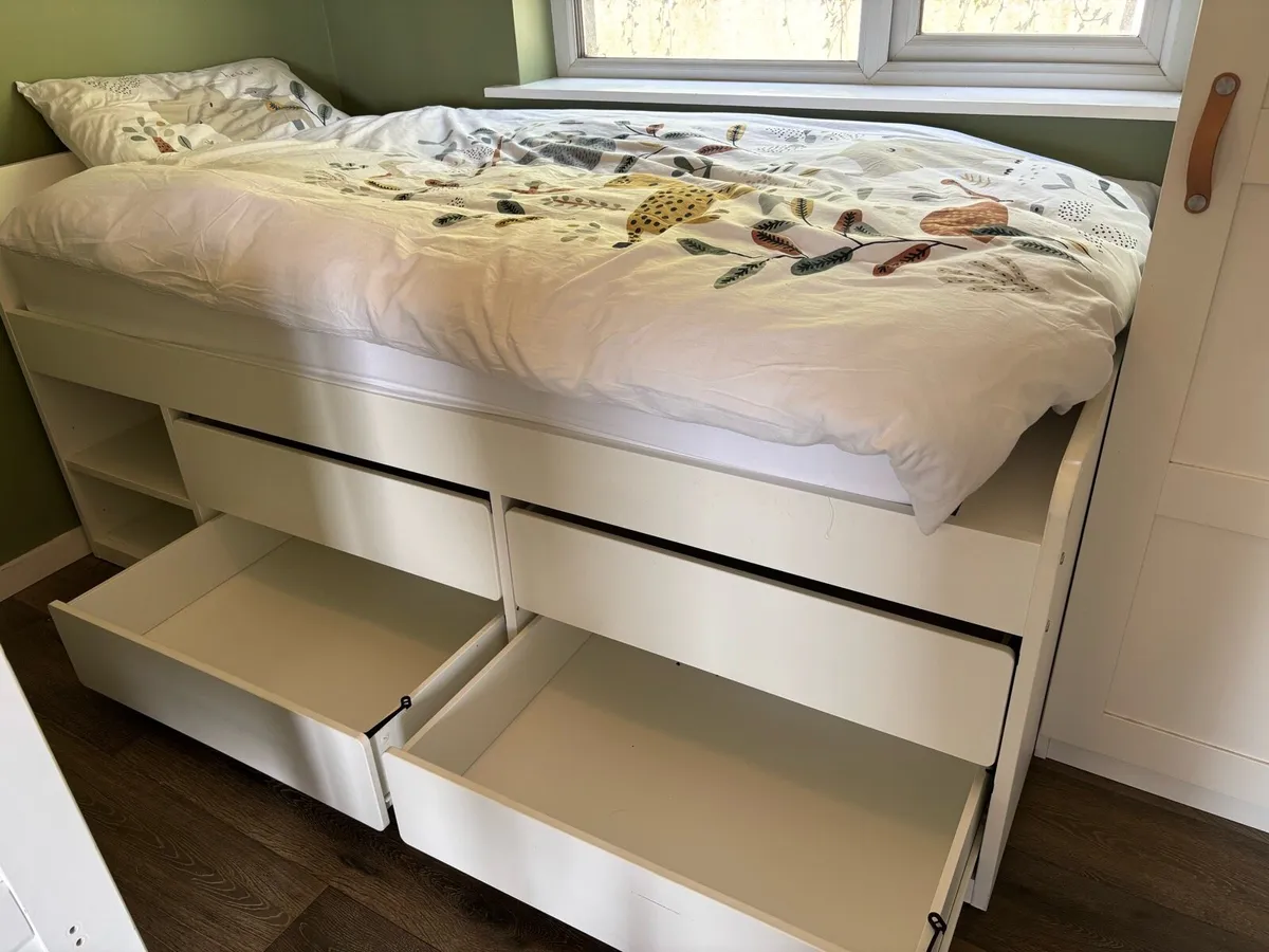 IKEA single bed with drawer - Image 3