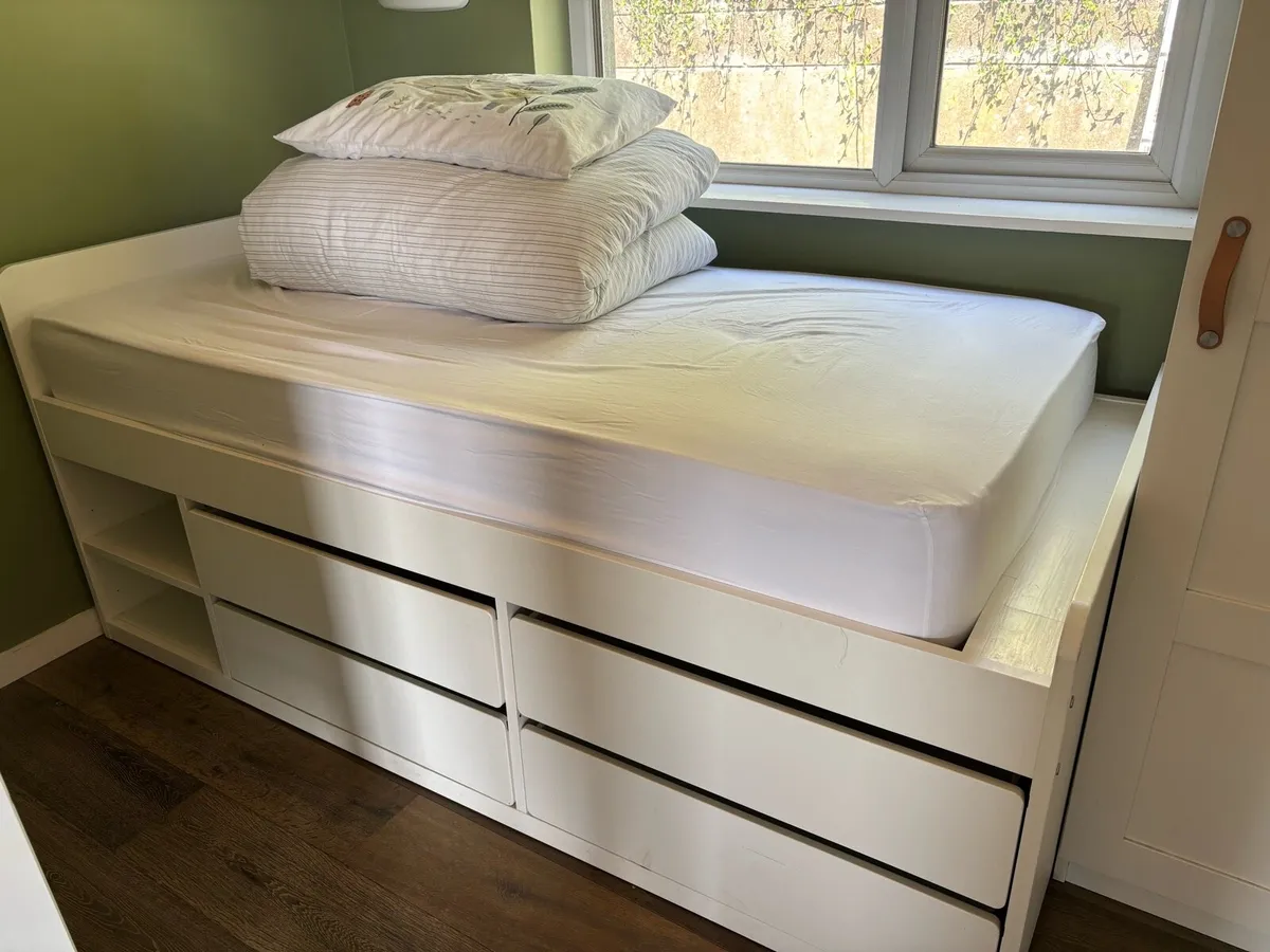 IKEA single bed with drawer - Image 4
