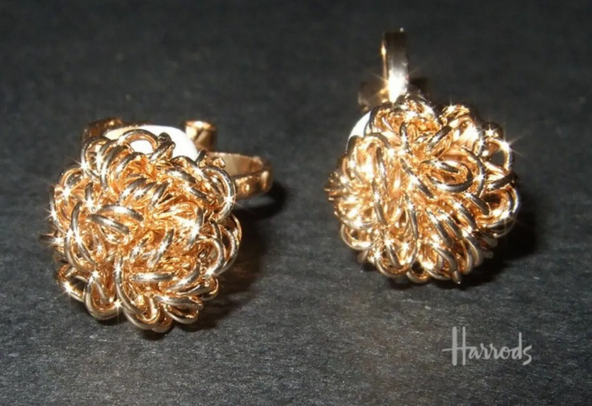 Vintage Harrods Clip-On Earrings - Image 2