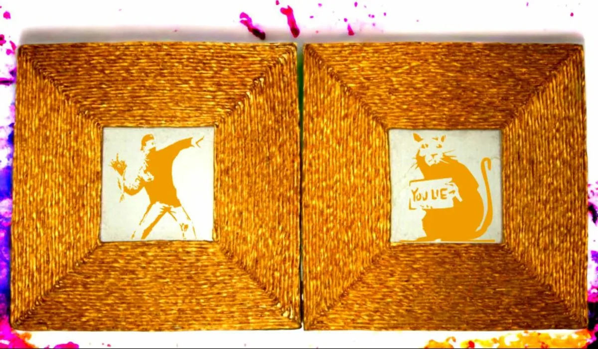 A Duo of 'After Banksy' Artwork - Image 2