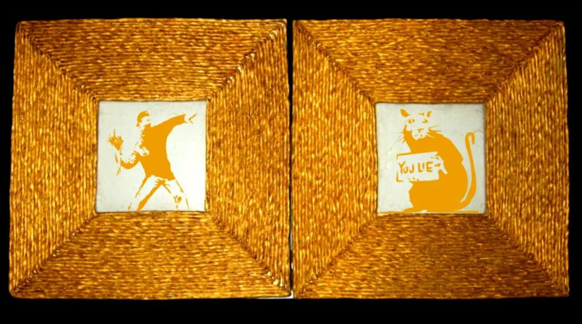 A Duo of 'After Banksy' Artwork - Image 4