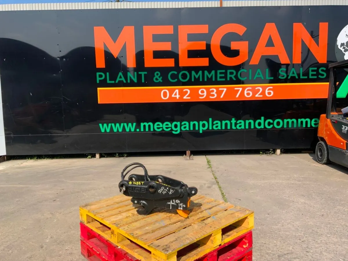 JCB HYDRAULIC QUICK HITCH....45mm PINS......1487t. - Image 1
