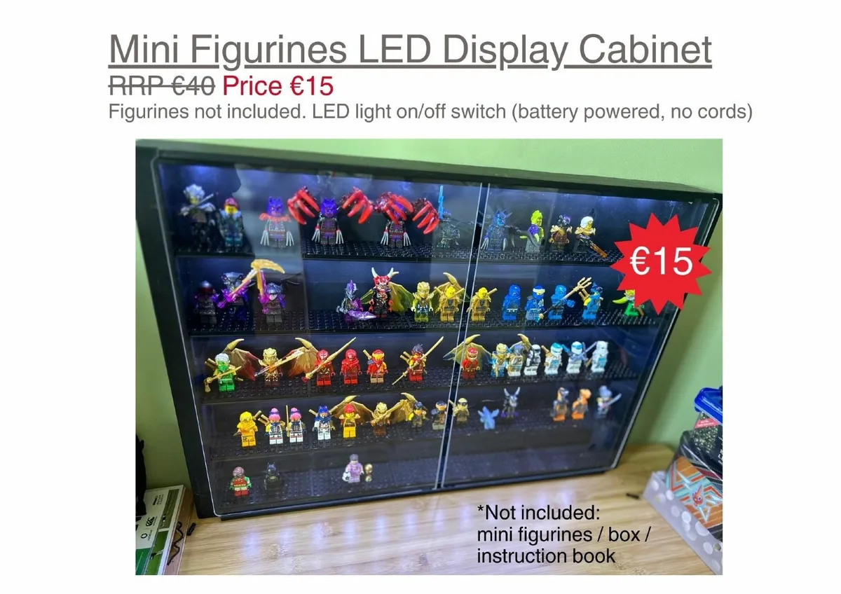 Lego Figurines LED Display Cabinet - Image 1