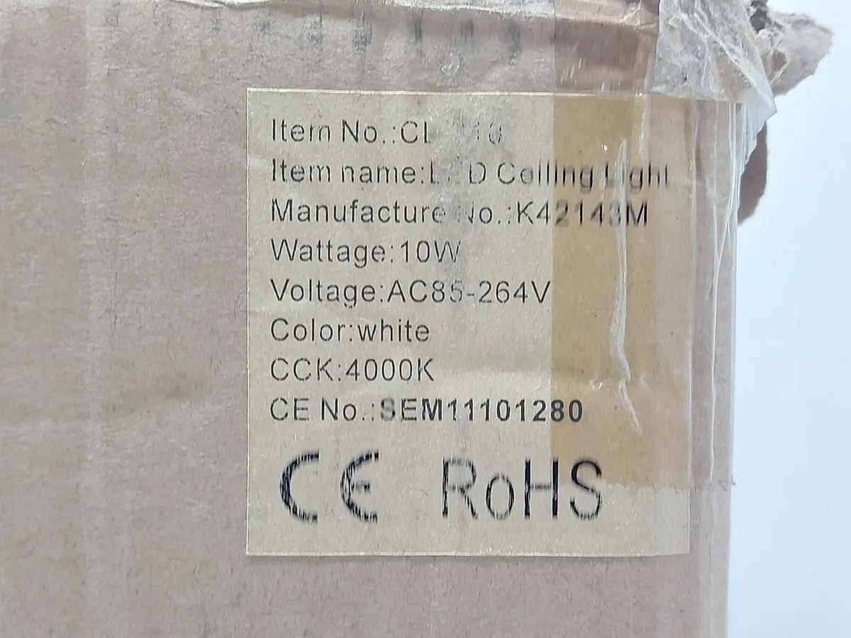 Online Auction Of White LED Ceiling Light & More! - Image 2