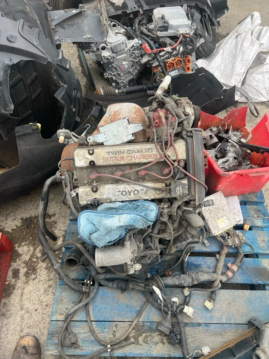 TOYOTA 4AGZE ENGINE WITH LOOM & ECU SUPERCAHRGED - Image 1