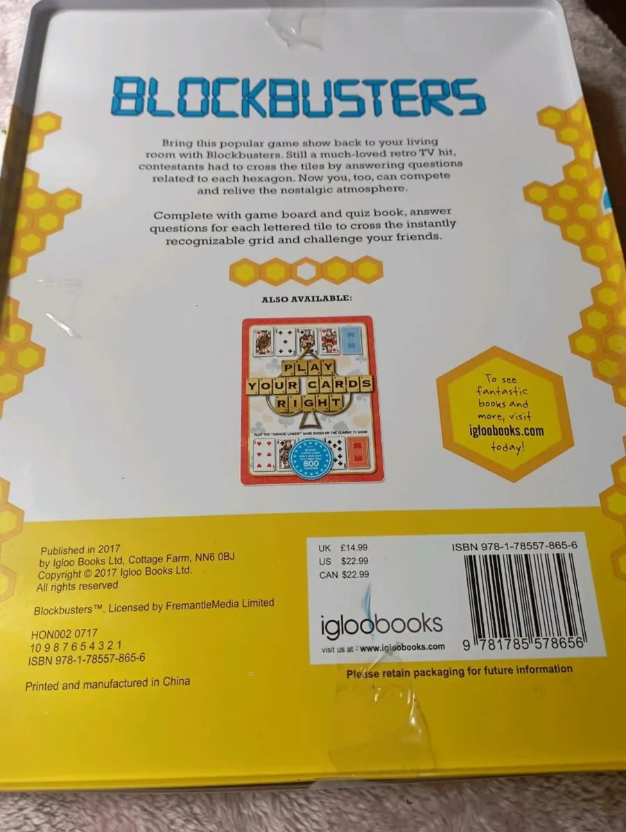 BLOCKBUSTERBORD GAME IN A  TIN EXPERIENCE - Image 2
