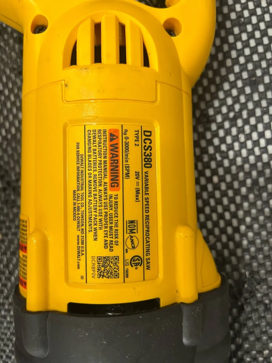Bare DeWalt 20v Reciprocating Saw - Image 3