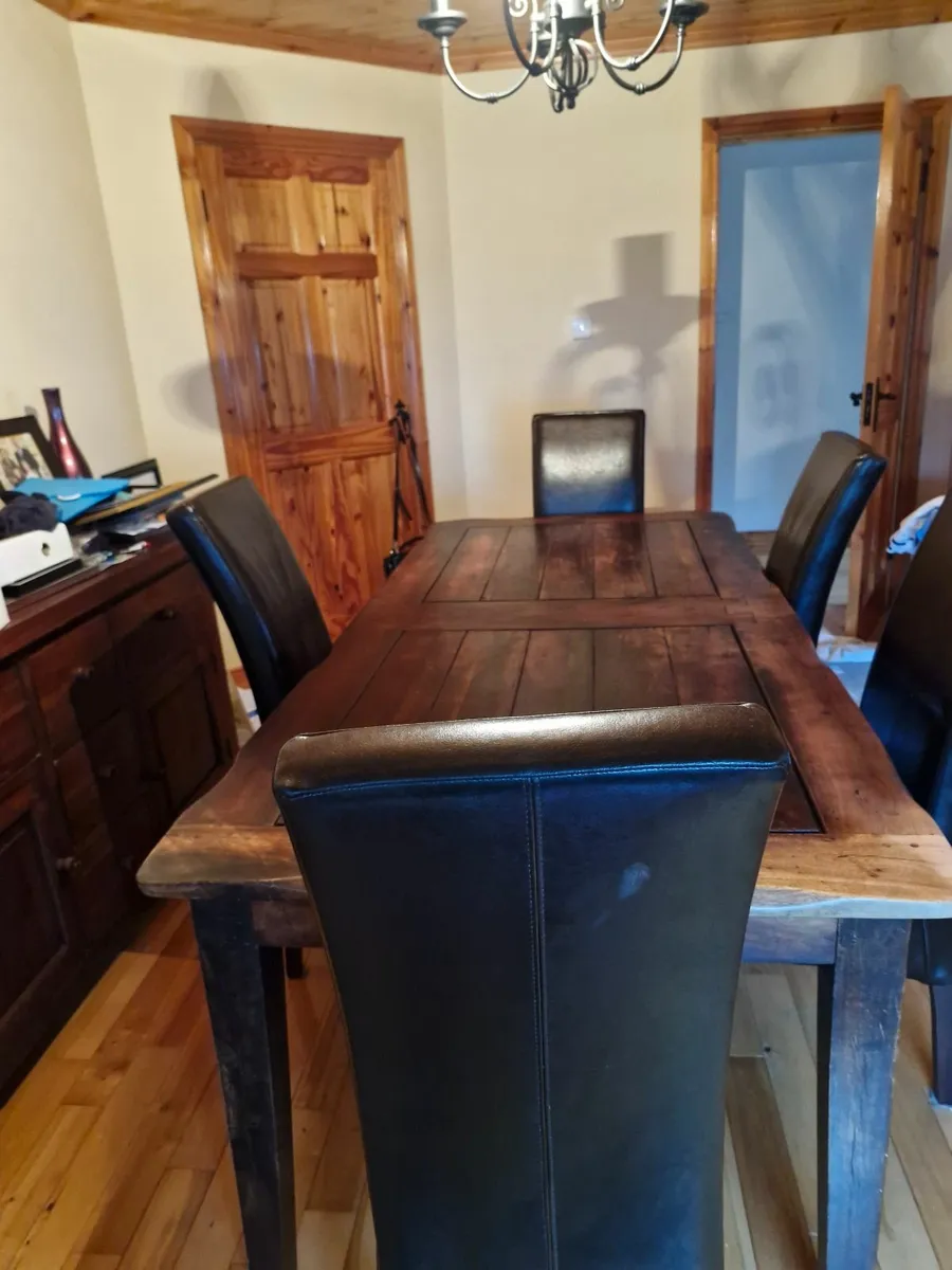 Dining room table and 5 chairs. - Image 4