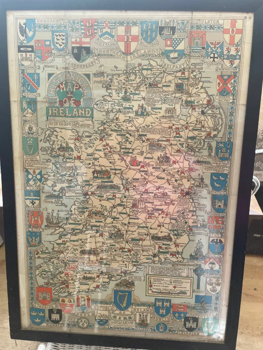 Historical Map Of Ireland - Image 1