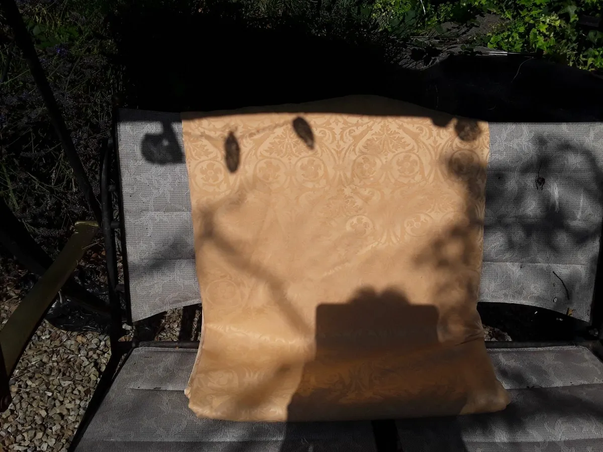 Gold or Amber coloured vintage curtains - Image 4