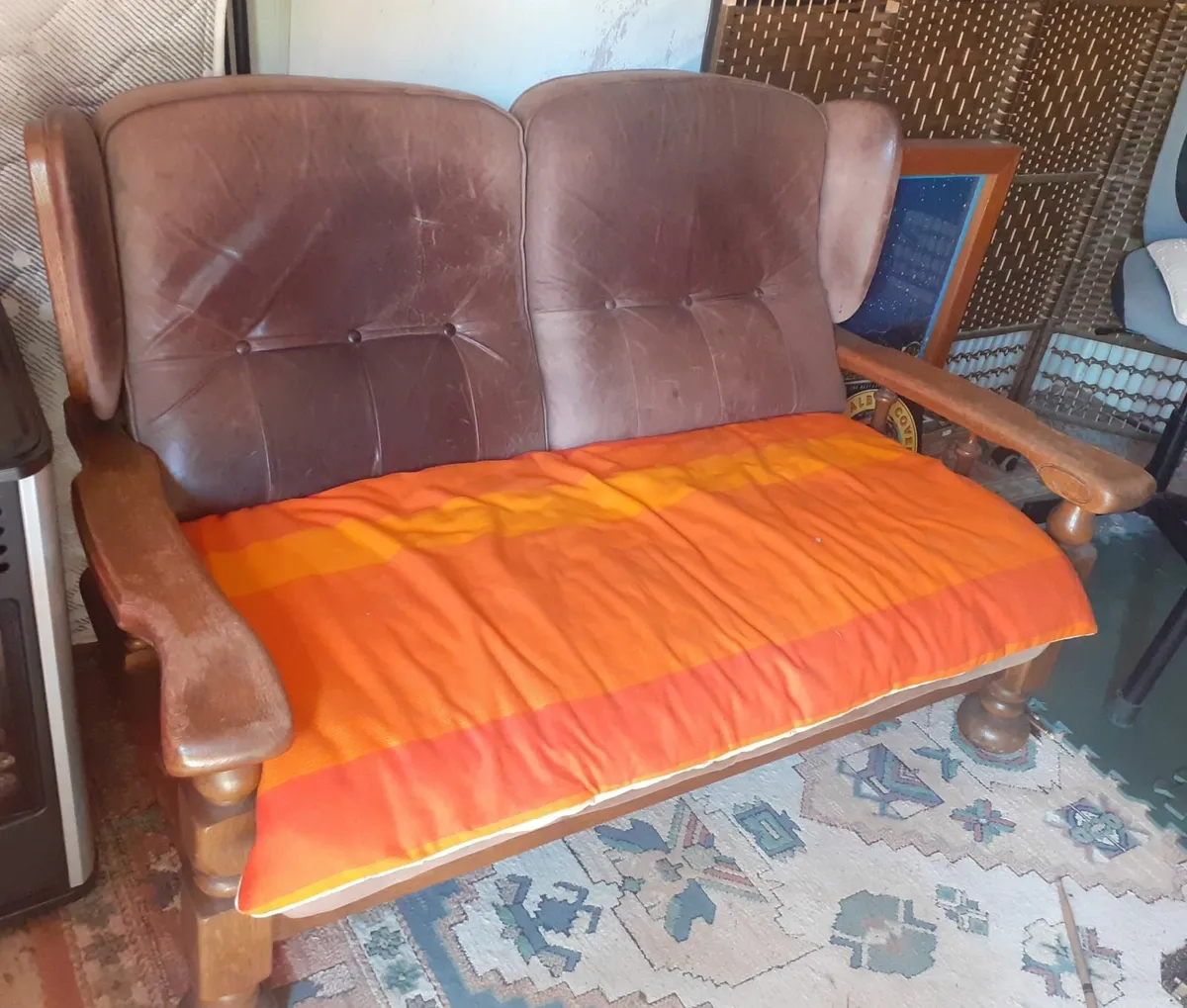Vintage two seater sofa - Image 1