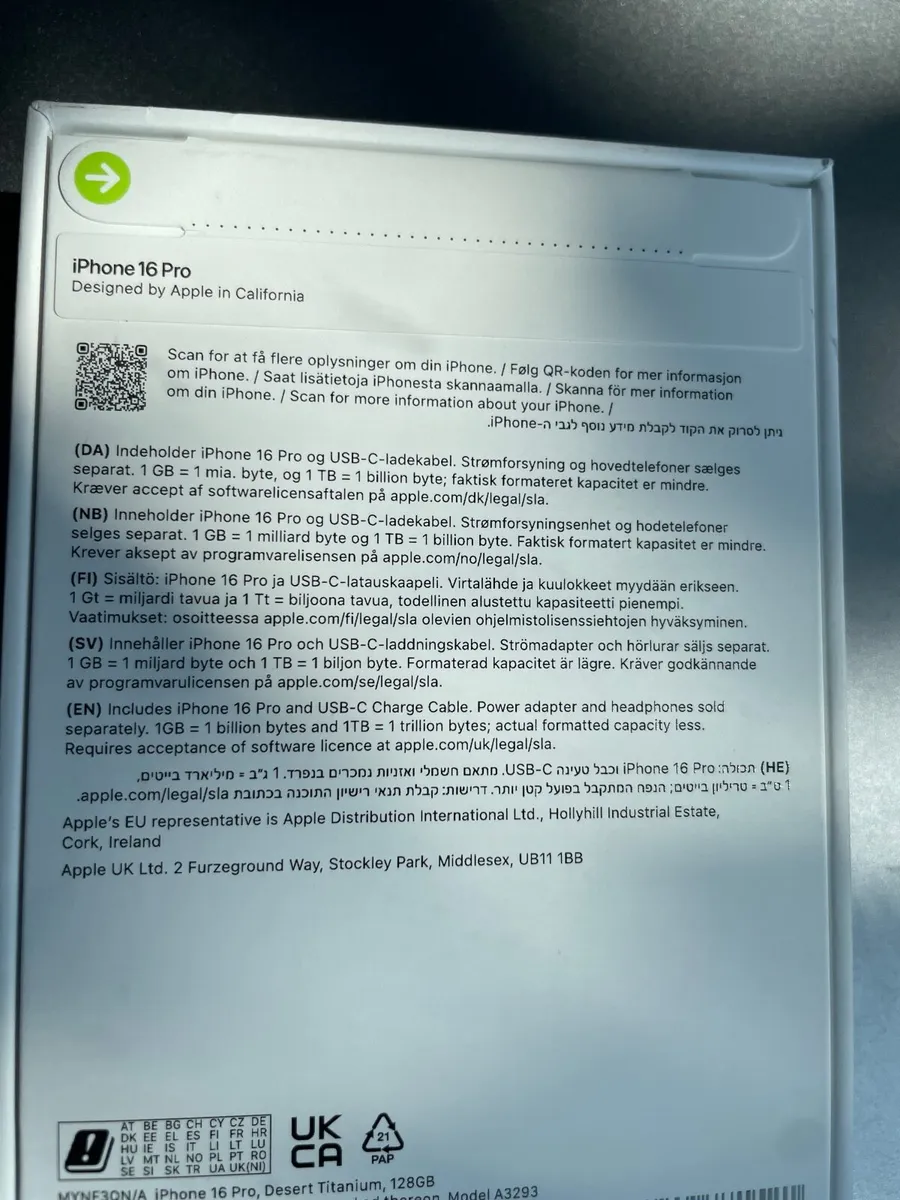 iPhone 16 pro in sealed box - Image 2