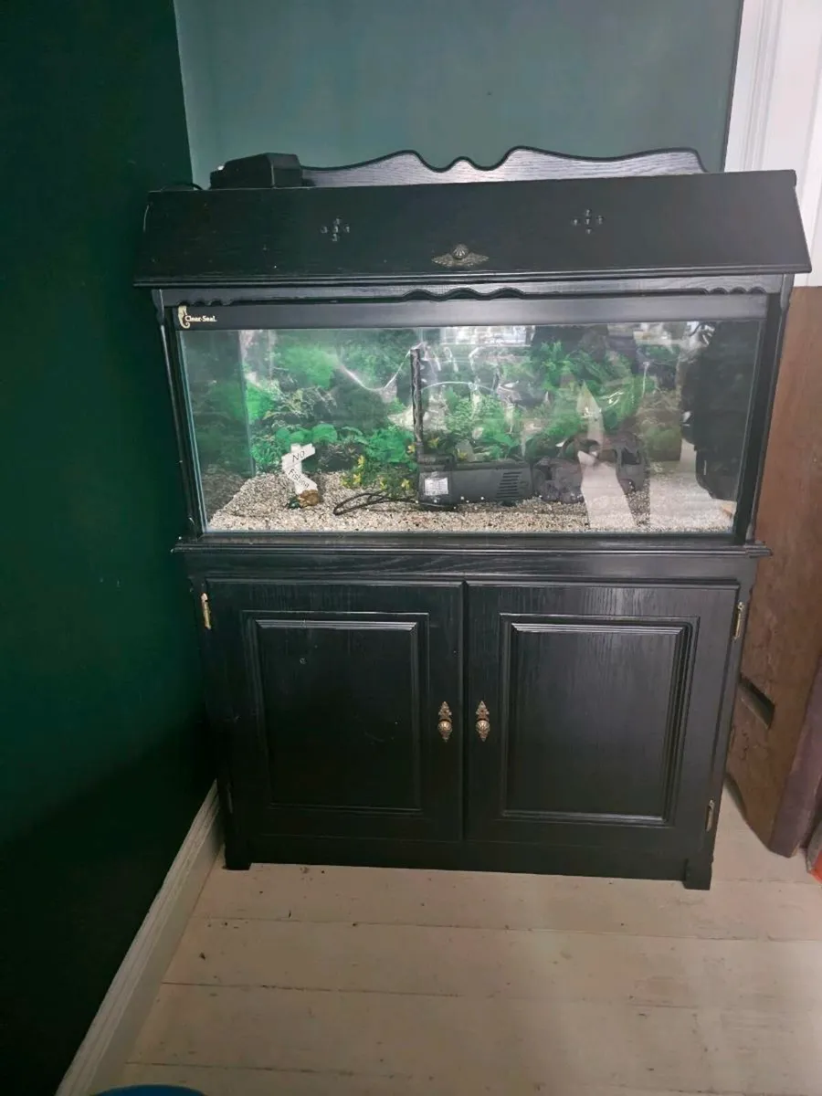 FISH TANK  & CABINET - Image 2