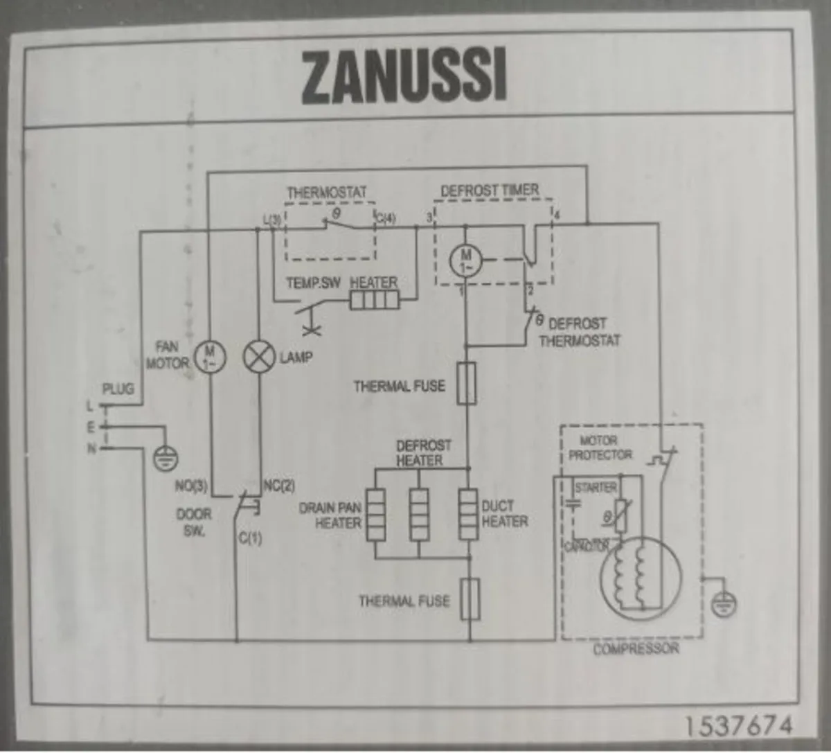 Zanussi fridge - Image 3