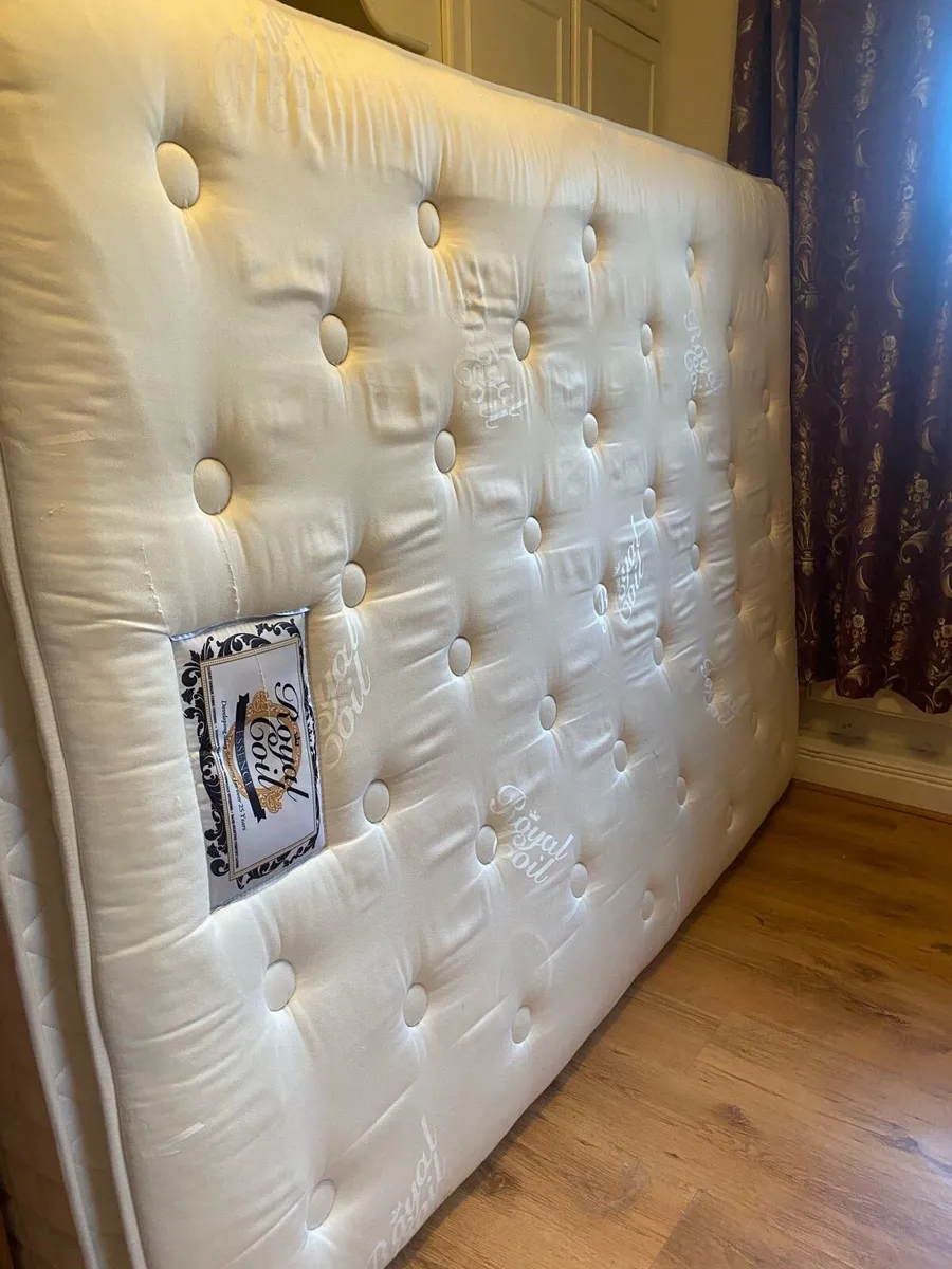 king size bed base and mattress - Image 2