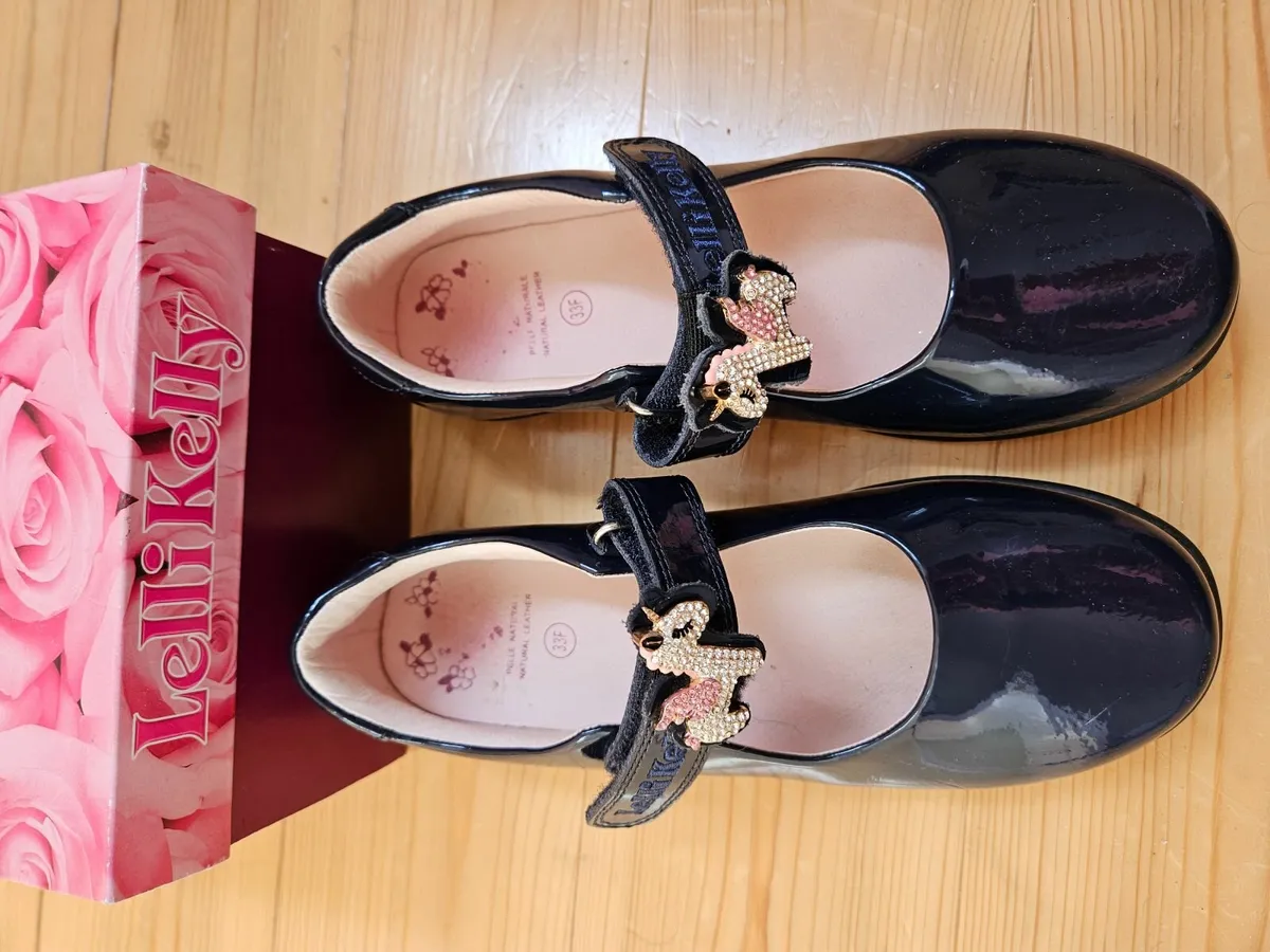 Girls Lelli Kelli Navy Shoes size 1 - Image 3