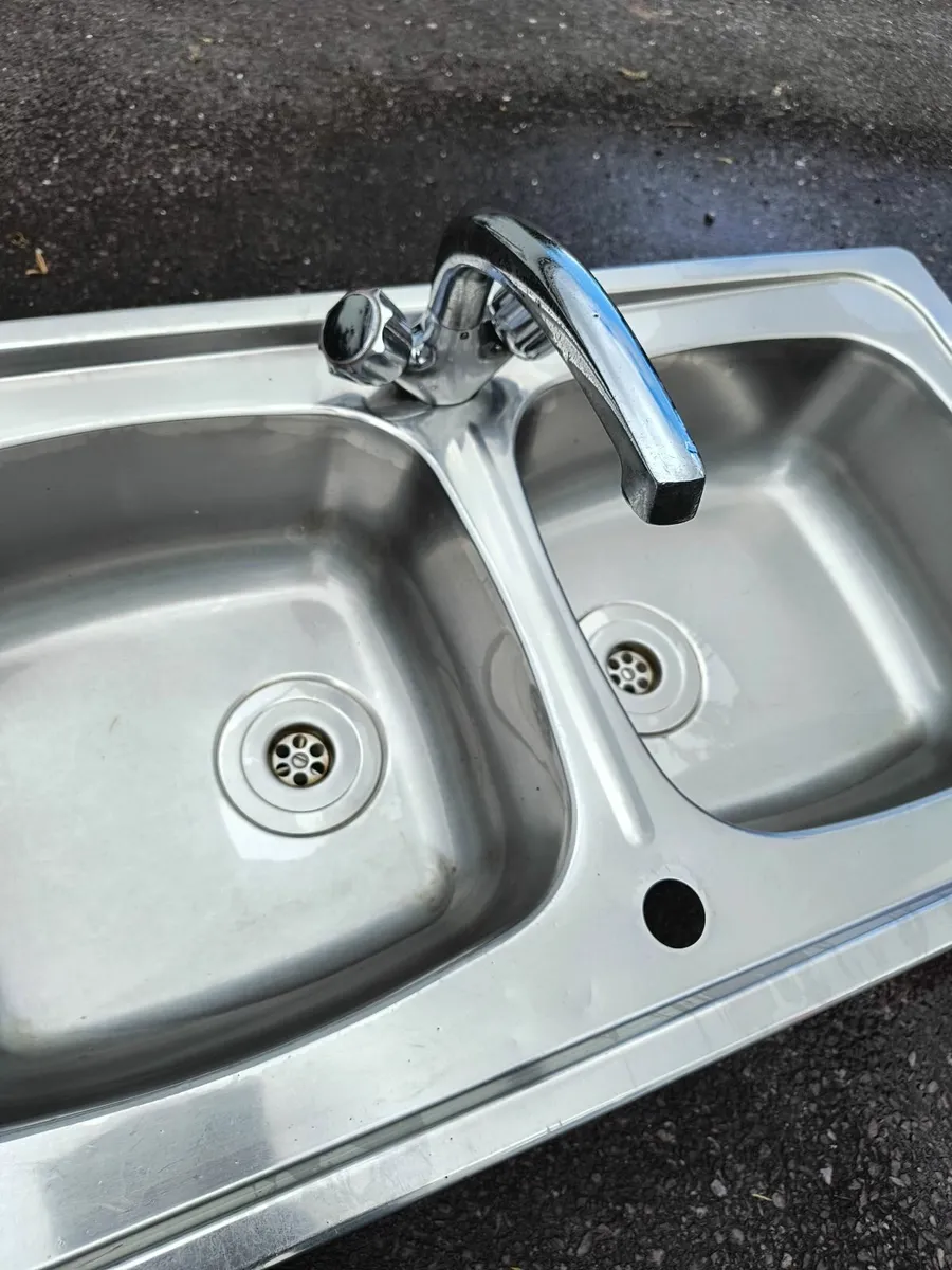 Double kitchen sink heavy duty whirlpool - Image 2