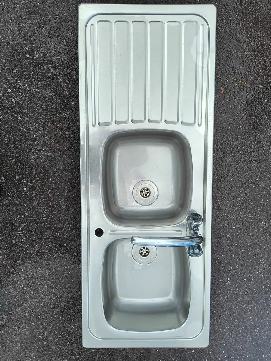 Double kitchen sink heavy duty whirlpool - Image 4