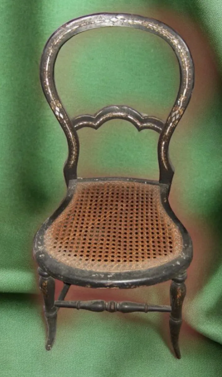 Victorian Chair/Mother Of Pearl Inlay - Image 3
